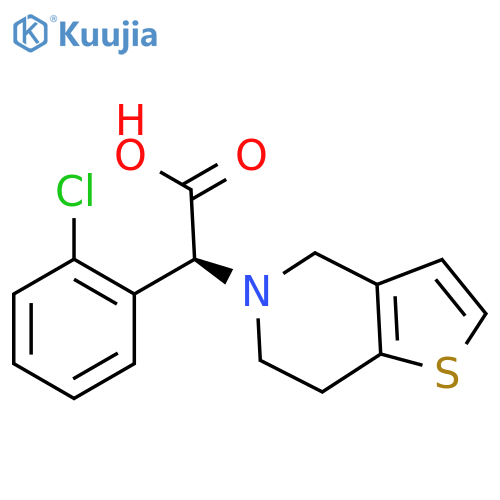 (R)-(-)-Methyl (2-chlorophenyl)(6,7-dihydro-4H-thieno3,2-cpyrid-5-yl)acetate structure