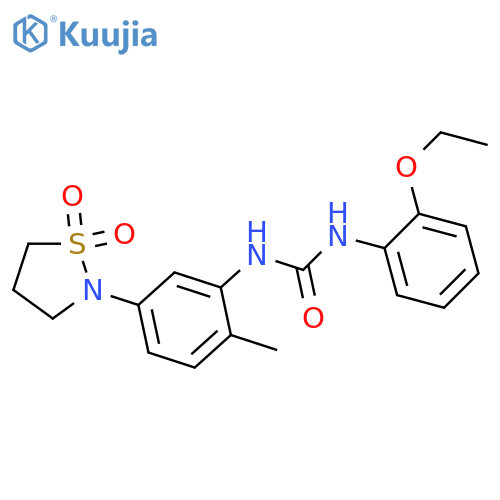 3-5-(1,1-dioxo-1lambda6,2-thiazolidin-2-yl)-2-methylphenyl-1-(2-ethoxyphenyl)urea structure