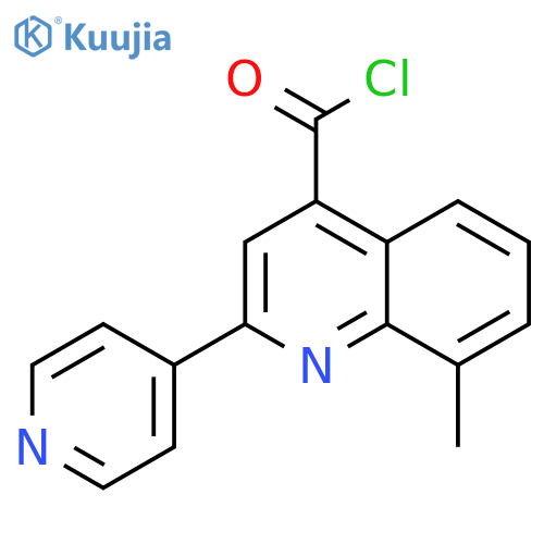 8-Methyl-2-pyridin-4-ylquinoline-4-carbonyl chloride hydrochloride structure