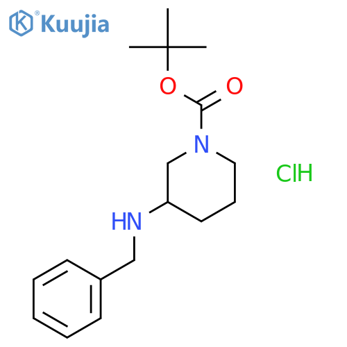 tert-Butyl 3-(benzylamino)piperidine-1-carboxylate hydrochloride structure