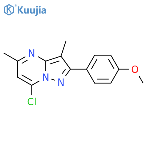 7-Chloro-2-(4-methoxyphenyl)-3,5-dimethylpyrazolo[1,5-a]pyrimidine structure