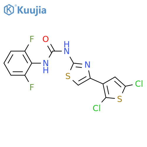 3-4-(2,5-dichlorothiophen-3-yl)-1,3-thiazol-2-yl-1-(2,6-difluorophenyl)urea structure