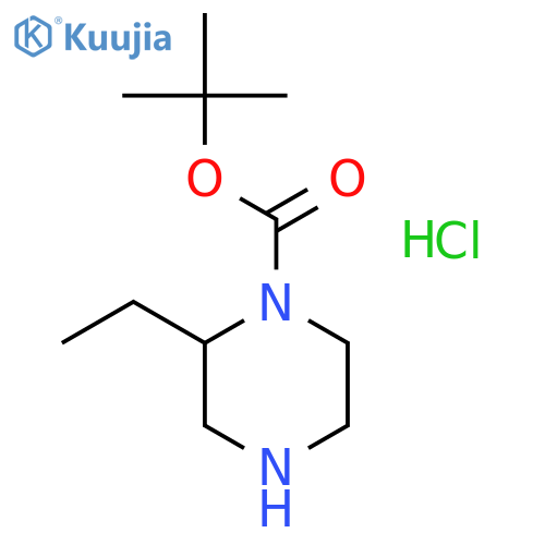 N-Boc-2-ethylpiperazine Hydrochloride structure