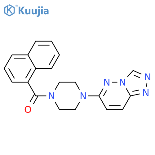 1-(naphthalene-1-carbonyl)-4-{1,2,4triazolo4,3-bpyridazin-6-yl}piperazine structure