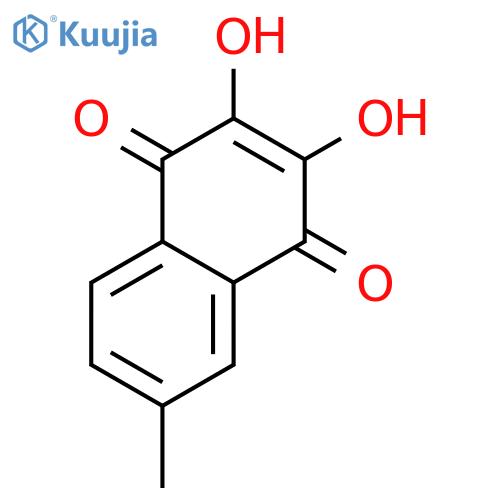 1,4-Naphthalenedione, 2,3-dihydroxy-6-methyl- (9CI) structure