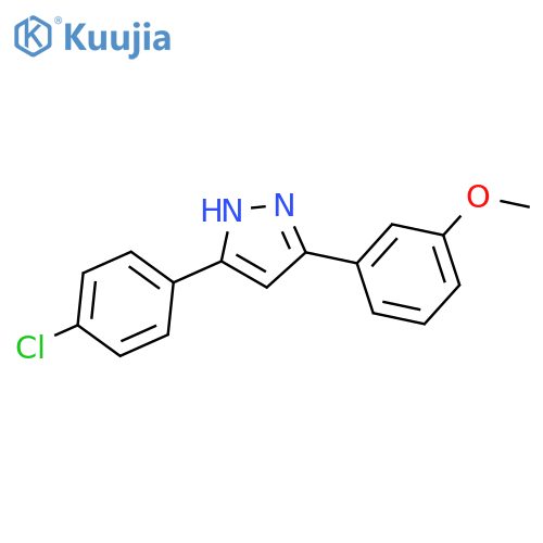 3-(4-Chlorophenyl)-5-(3-methoxyphenyl)-1H-pyrazole structure