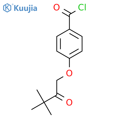 4-(3,3-Dimethyl-2-oxobutoxy)benzoyl chloride structure