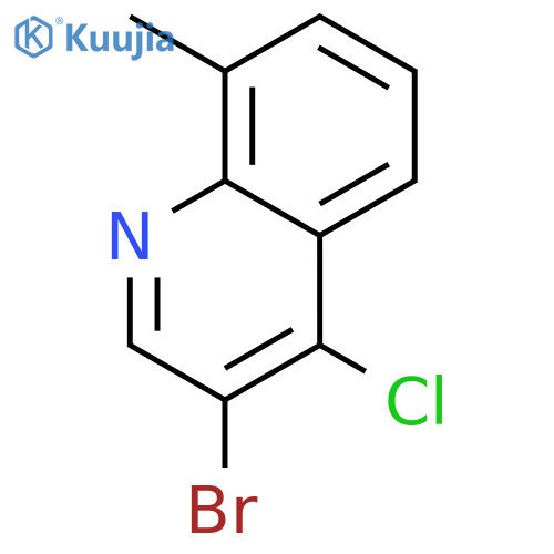 3-Bromo-4-chloro-8-methylquinoline structure
