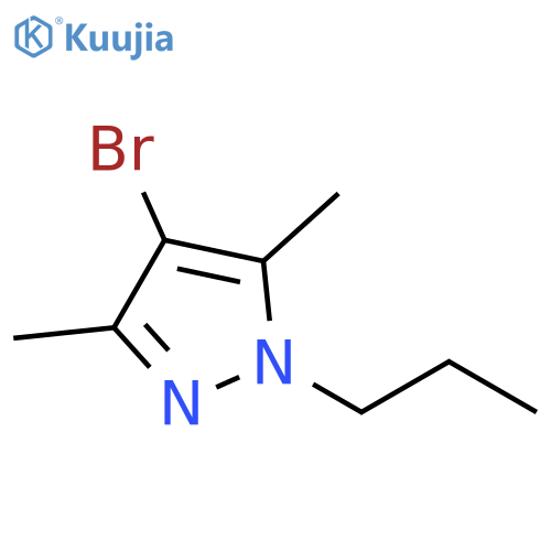 4-bromo-3,5-dimethyl-1-propyl-1H-pyrazole structure
