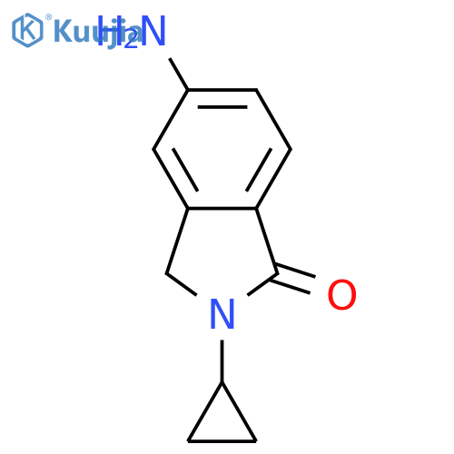 5-amino-2-cyclopropyl-2,3-dihydro-1H-Isoindol-1-one structure
