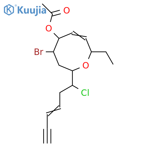 6-Chloro-3,11-lauthisadien-1-yne-9,10-diol; (3Z,6ξ,7R*,9R*,10R*,13R*)-form, 9-Deoxy, 9-bromo, 10-Ac structure