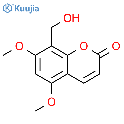 8-(Hydroxymethyl)-5,7-dimethoxy-2H-chromen-2-one structure
