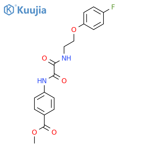 methyl 4-({2-(4-fluorophenoxy)ethylcarbamoyl}formamido)benzoate structure