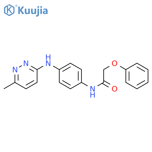 N-{4-(6-methylpyridazin-3-yl)aminophenyl}-2-phenoxyacetamide structure