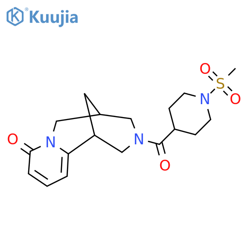 11-(1-methanesulfonylpiperidine-4-carbonyl)-7,11-diazatricyclo7.3.1.0^{2,7}trideca-2,4-dien-6-one structure