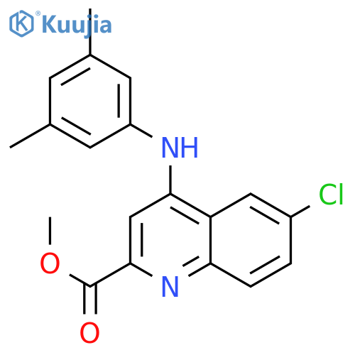 methyl 6-chloro-4-[(3,5-dimethylphenyl)amino]quinoline-2-carboxylate structure