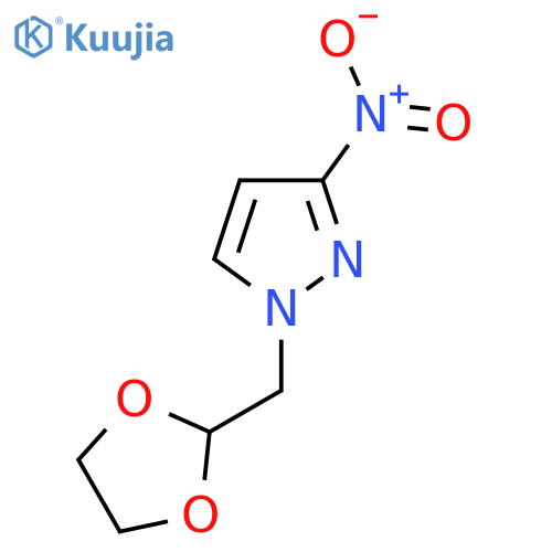 1-(1,3-Dioxolan-2-ylmethyl)-3-nitro-1H-pyrazole structure