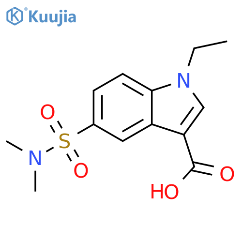 1H-Indole-3-carboxylicacid, 5-[(dimethylamino)sulfonyl]-1-ethyl- structure