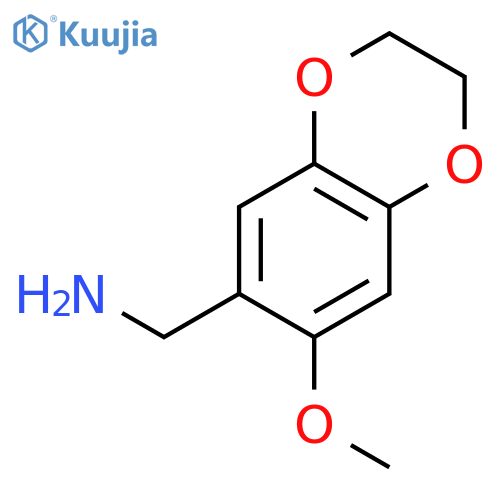 (7-Methoxy-2,3-dihydrobenzo[b][1,4]dioxin-6-yl)methanamine structure