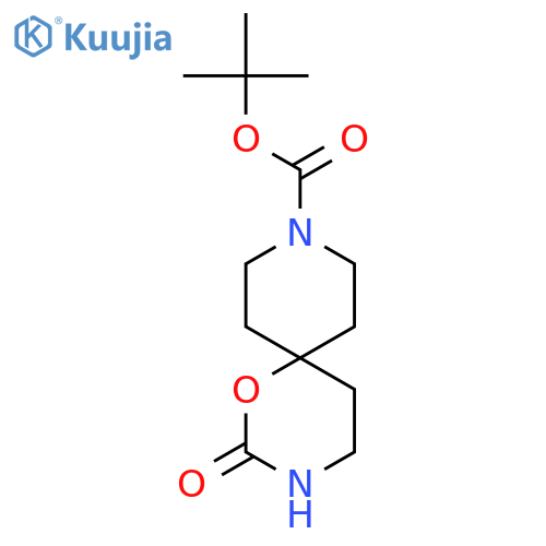 Tert-Butyl 2-oxo-1-oxa-3,9-diazaspiro[5.5]undecane-9-carboxylate structure