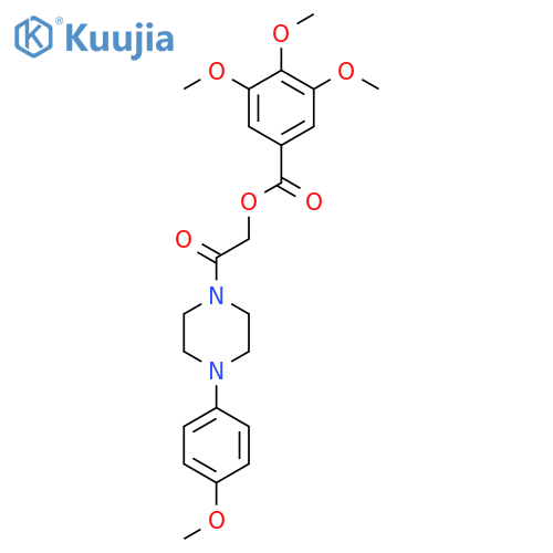 2-[4-(4-Methoxyphenyl)piperazin-1-YL]-2-oxoethyl 3,4,5-trimethoxybenzoate structure