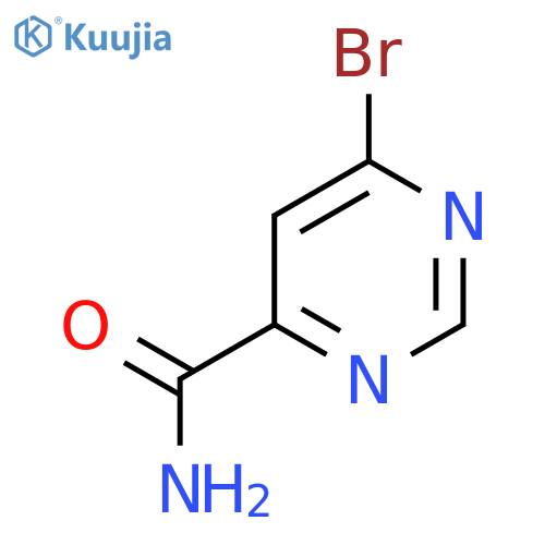 6-bromopyrimidine-4-carboxamide structure