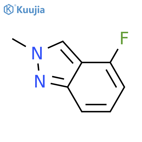 4-Fluoro-2-methyl-2H-indazole structure