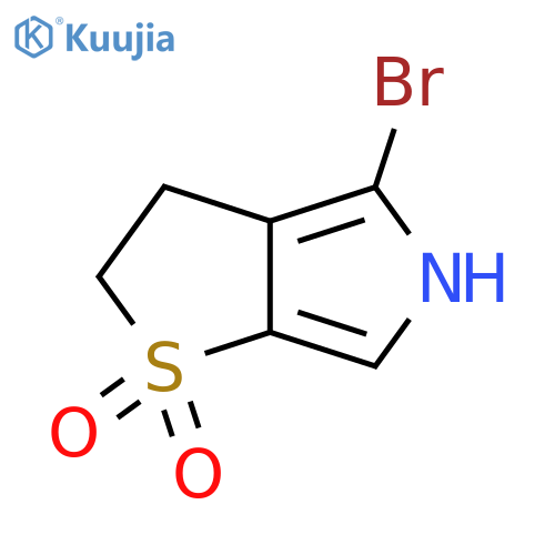 4-bromo-2H,3H,5H-1lambda6-thieno2,3-cpyrrole-1,1-dione structure