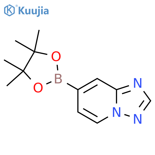 7-(4,4,5,5-tetramethyl-1,3,2-dioxaborolan-2-yl)-[1,2,4]triazolo[1,5-a]pyridine structure