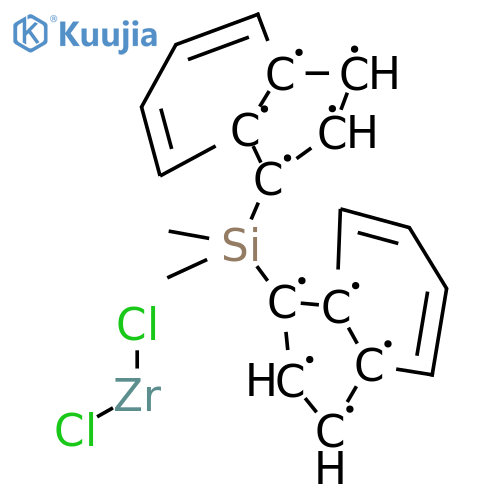 rac-Dimethylsilylbis(1-indenyl)zirconium dichloride structure