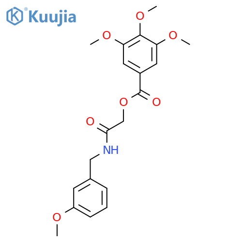 {[(3-methoxyphenyl)methyl]carbamoyl}methyl 3,4,5-trimethoxybenzoate structure