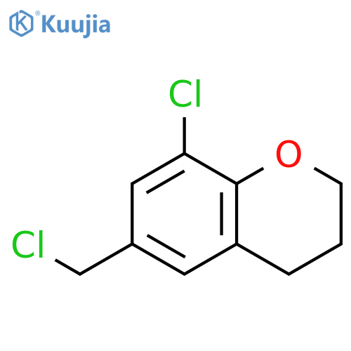 8-Chloro-6-(chloromethyl)-3,4-dihydro-2H-1-benzopyran structure