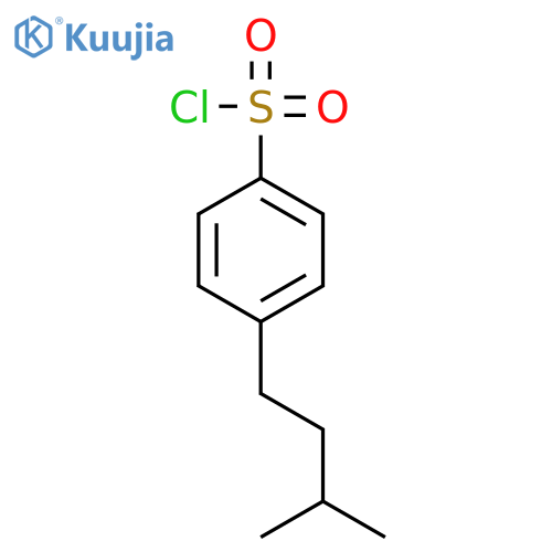 4-(3-Methylbutyl)benzene-1-sulfonyl Chloride structure