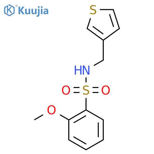 2-methoxy-N-[(thiophen-3-yl)methyl]benzene-1-sulfonamide structure