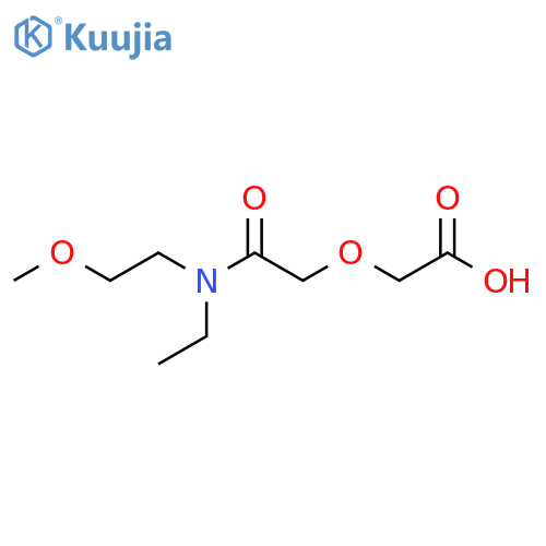 2-{[ethyl(2-methoxyethyl)carbamoyl]methoxy}acetic acid structure