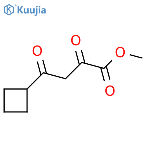 Methyl 4-cyclobutyl-2,4-dioxobutanoate structure