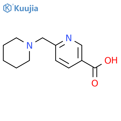 6-(1-piperidinylmethyl)nicotinic Acid structure