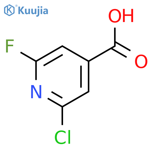 2-chloro-6-fluoropyridine-4-carboxylic acid structure