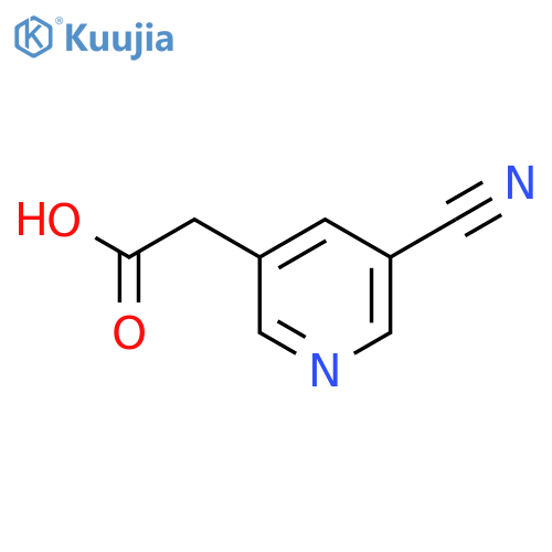 2-(5-Cyanopyridin-3-yl)acetic acid structure