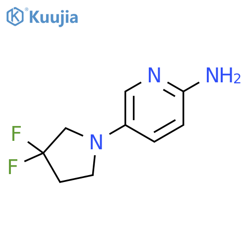 5-(3,3-difluoropyrrolidin-1-yl)pyridin-2-amine structure