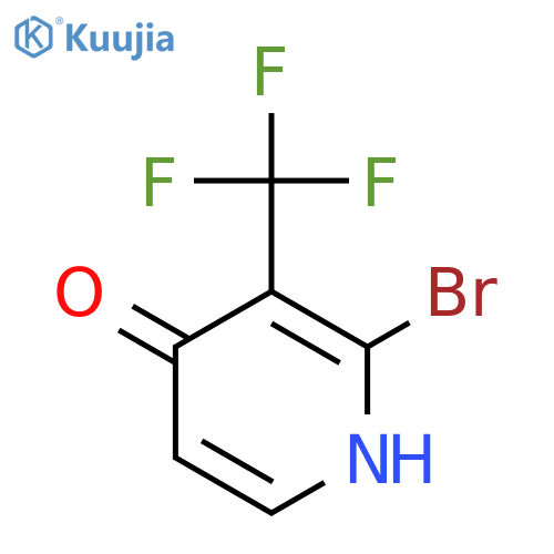 2-Bromo-4-hydroxy-3-(trifluoromethyl)pyridine structure