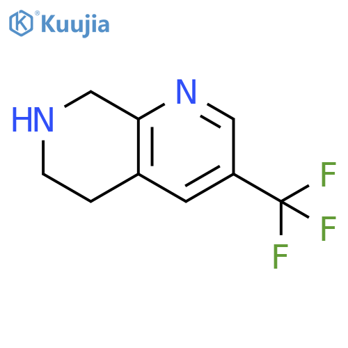 3-(trifluoromethyl)-5,6,7,8-tetrahydro-1,7-naphthyridine structure