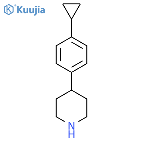 4-(4-Cyclopropylphenyl)piperidine structure