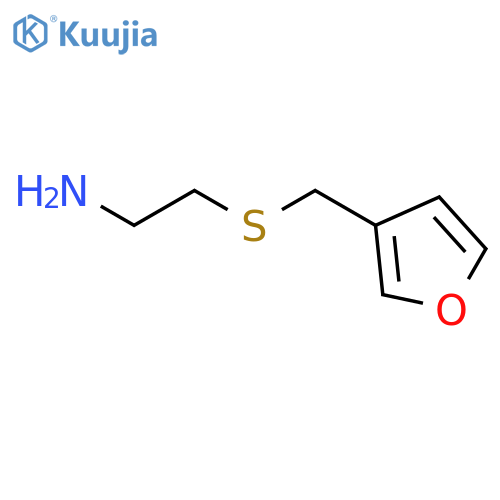 Ethanamine, 2-[(3-furanylmethyl)thio]- structure