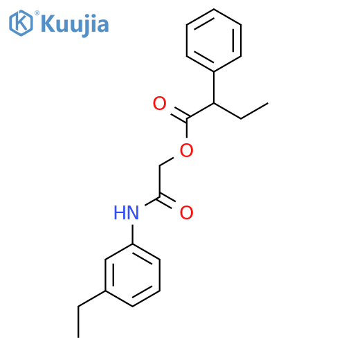 [(3-Ethylphenyl)carbamoyl]methyl 2-phenylbutanoate structure