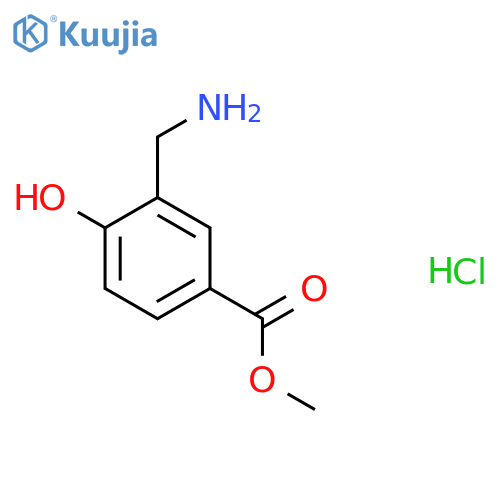 Methyl 3-(aminomethyl)-4-hydroxybenzoate hydrochloride structure