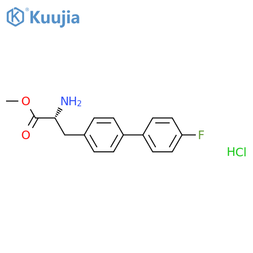 (R)-Methyl 2-amino-3-(4'-fluorobiphenyl-4-yl)propanoate hydrochloride structure