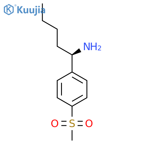 (R)-1-(4-(METHYLSULFONYL)PHENYL)PENTAN-1-AMINE HCL structure