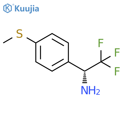 (1R)-2,2,2-trifluoro-1-(4-methylthiophenyl)ethylamine structure
