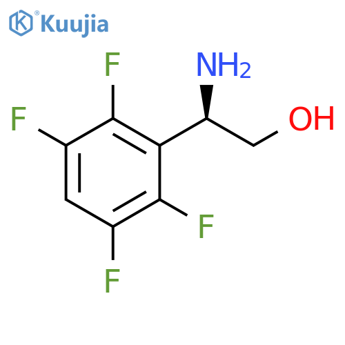 (2R)-2-amino-2-(2,3,5,6-tetrafluorophenyl)ethan-1-ol structure